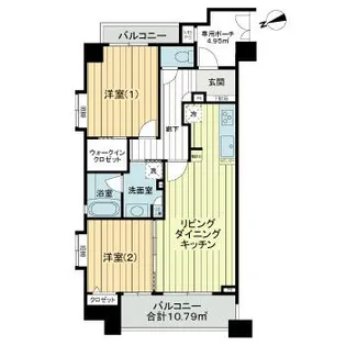ライオンズスクエア小石川後楽園【4階】の間取り