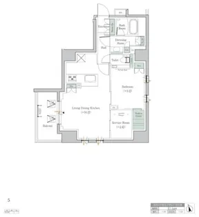 ワンルーフレジデンス中野【2階】の間取り