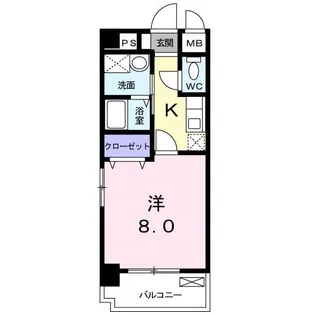 アルデール麻里布【2階】の間取り