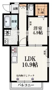 カーサ戸山【2階】の間取り