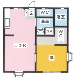 東海コーポレーションA【1階】の間取り