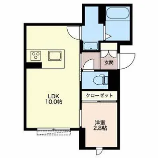 ベレオ東新町【3階】の間取り