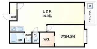 生野コーポ【4階】の間取り