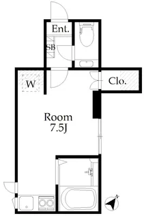 アトリエM江古田【1階】の間取り