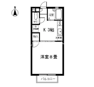 ヴィラージュモンシェリーⅢ【2階】の間取り
