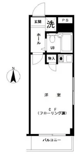 フラット大崎【3階】の間取り