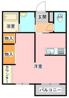 スカイコンフォート【1階】の間取り