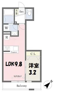 アモン京成大久保【3階】の間取り