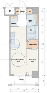 ネストピア博多シティ【8階】の間取り