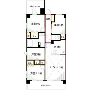 Nステージ東小金井【2階】の間取り