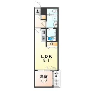 H-maison森ノ宮II【2階】の間取り
