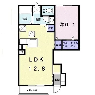 リバーサイド本山 A【1階】の間取り
