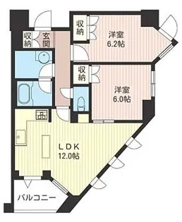 エスティメゾン北新宿【3階】の間取り