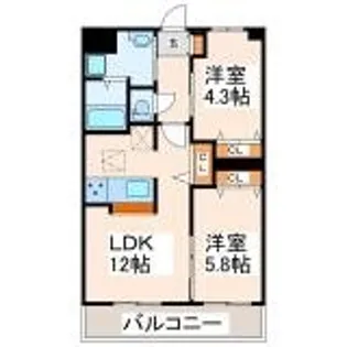 KANNA-KAMUI【1階】の間取り