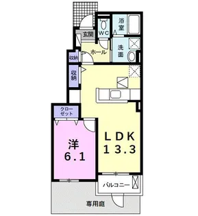 シュウ・メゾンII【1階】の間取り