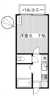 ハイツフレンド藤岡II【2階】の間取り