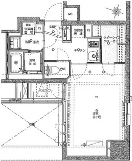 ハーモニーレジデンス秋葉原【8階】の間取り