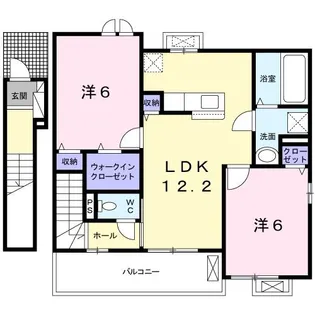 スマイリーII【2階】の間取り