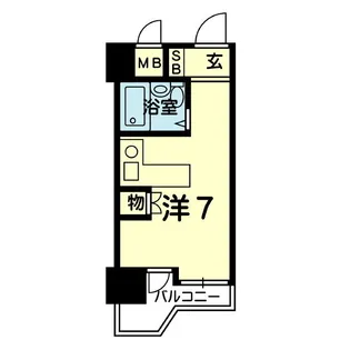 ラ・パルフェド・フィネス 1203号【1階】の間取り