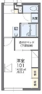 レオパレス幸【2階】の間取り