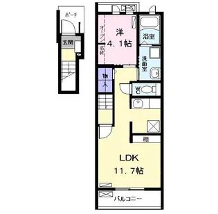 プリンスガーデン【2階】の間取り