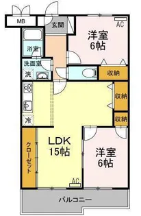 ミヤマヒルズ【3階】の間取り