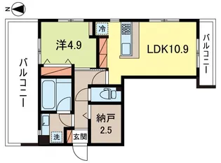 ヴィコロ(vicolo)【2階】の間取り