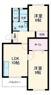 コーポラスいいだ【2階】の間取り