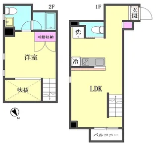 3Dアパートメント【5階】の間取り