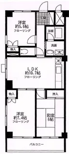 ウエストロード上石神井【3階】の間取り