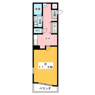 シーブリーズ東海【6階】の間取り