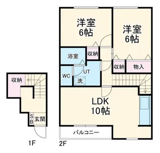 フリージアガーデンI【2階】の間取り