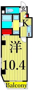 ブランクレール浅草【4階】の間取り