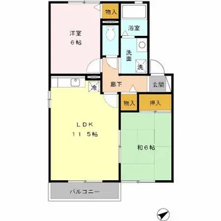 プルミエール B棟【2階】の間取り