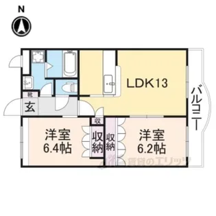 アスール【3階】の間取り