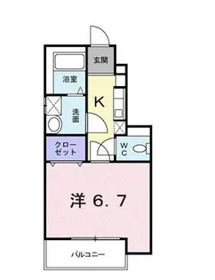 ハッピーハウス【1階】の間取り