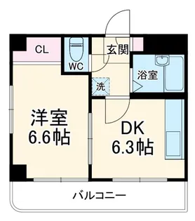 リブレス春日部【1階】の間取り
