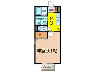 シャルム絆【1階】の間取り