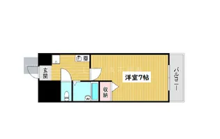 ウィンヒルズ難波西【4階】の間取り