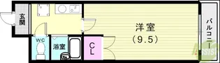 ジョイフル明和【3階】の間取り
