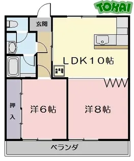 マンションプレミール【1階】の間取り