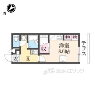 レオパレス愛【1階】の間取り