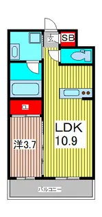ダイナシティ西川口【10階】の間取り