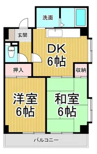 ヒルサイドテラス【1階】の間取り