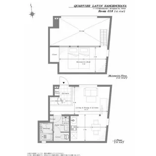 カルティエラタン三軒茶屋の間取り