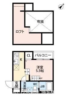 エテルネ住吉【2階】の間取り