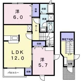 メゾン・フローラ【2階】の間取り