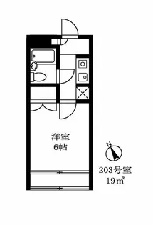 尾山台QSハイム【2階】の間取り