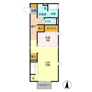 カーサ コンチェルト【1階】の間取り