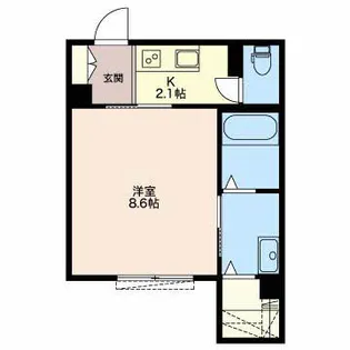 エステート リバービュー【1階】の間取り